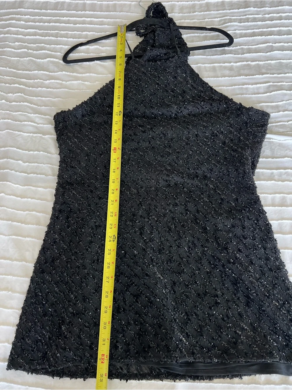 Revolve NBD black flora halter metallic mini dress size small